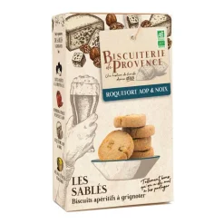 Sale BISCUITERIE DE PROVENCE Sablé apéritif roquefort et noix bio - 90 g