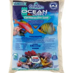 Clearance BLUE CORAL Sable marin naturel, conservé vivant, CARIBSEA Ocean Direct - 2kg