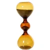 KAEMINGK Sablier en verre coloris ambre - Ø 5,5 x H 14,5 cm