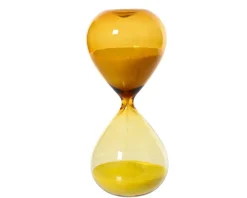 Discount KAEMINGK Sablier en verre coloris ocre et or - Ø 7 x H 17 cm