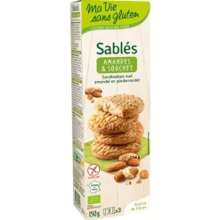 Discount MA VIE SANS GLUTEN Sablés amandes souchet 150 g