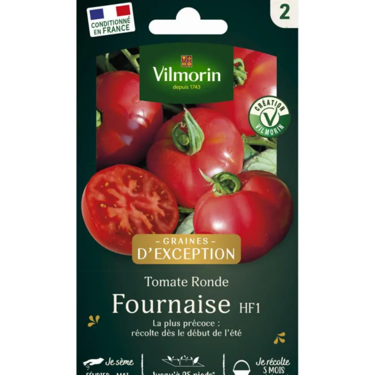 Clearance VILMORIN Sachet de semences potagères graines de tomate fournaise HF1 Graines d'Exception