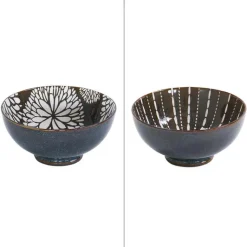 New BASTIDE DIFFUSION Saladier Penjab coloris marron en porcelaine - Ø 20 cm