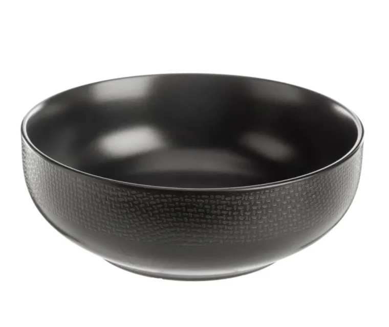 Discount Saladier Vesuvio coloris noir en grès - Ø 16,5 cm