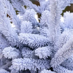 Sale Sapin de Noël naturel blanc effet enneigé Glacé Robin®
