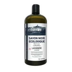 Discount LA CORVETTE Savon noir liquide lavande 1L