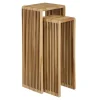 Clearance EDELMAN Sellette haute en bois recyclé marron Yonker - 25 x 25 x 70 cm
