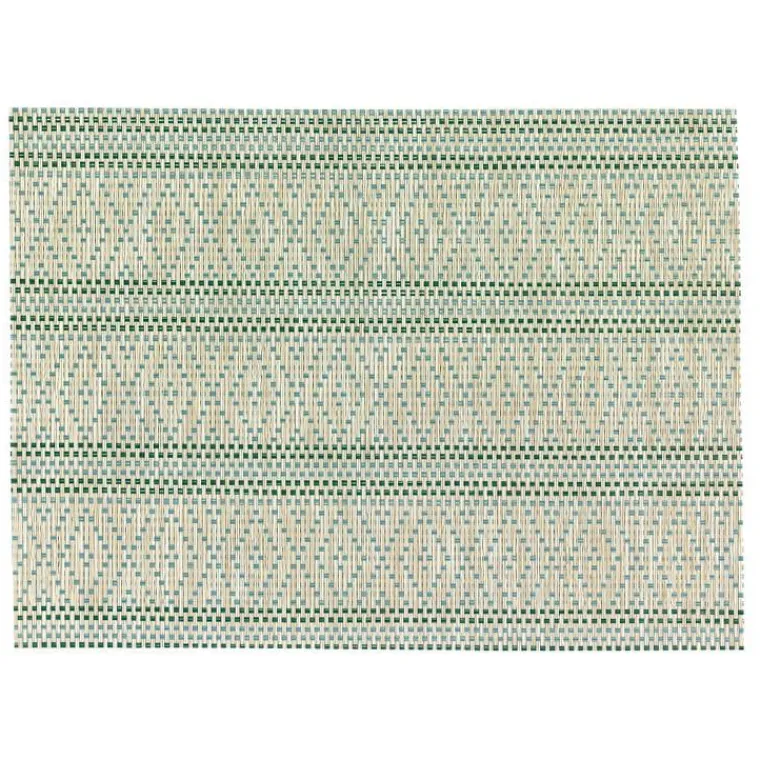 Clearance WINKLER Set de table coloris émeraude en PVC Panama – 33 x 45 cm