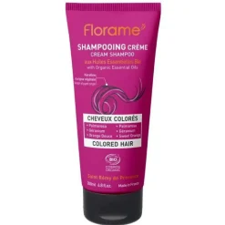 New FLORAME Shampoing Crème Cheveux colorés tube 200 ml rose