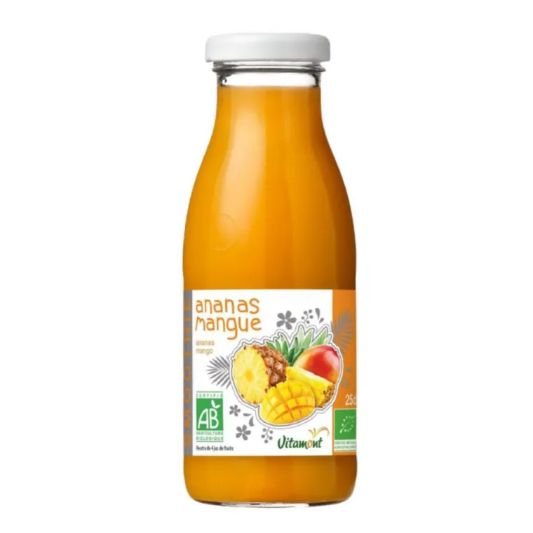 Hot VITAMONT Smoothie bio ananas mangue - 25 cl