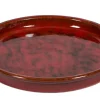 Outlet PASSION FOR POTTERY Soucoupe en grès émaillé rouge Shanghaï - Ø 25 cm