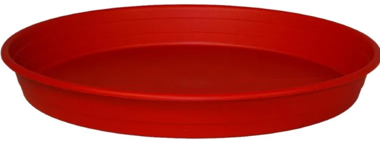 New COCORIPOT Soucoupe en plastique recyclé rouge rubis - Ø 50 cm