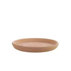 Discount LES POTERIES D'ALBI Soucoupe en terre cuite émaillée coloris blue wawe - Ø 36 x H 5,5 cm