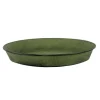 Clearance DECOLINES Soucoupe pot Reb en acier vert mat Ø 29 x H 4 cm