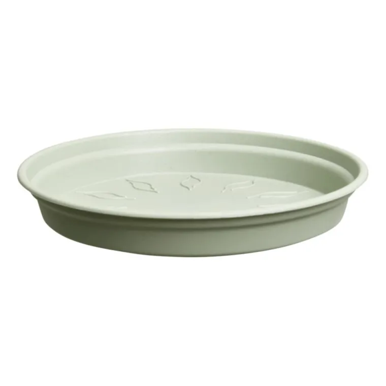 New ELHO Soucoupe ronde en plastique vert pierre green Basics - Ø 10 cm