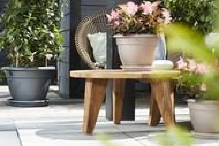 Sale ELHO Soucoupe ronde en plastique recyclé anthracite - Ø 40 cm