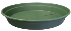 Sale COCORIPOT Soucoupe ronde en plastique recyclé vert Mélèze - Ø 24 cm
