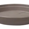 Clearance COCORIPOT Soucoupe ronde en plastique recyclé taupe - Ø 15 cm