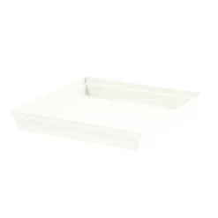EDA Soucoupe Toscane carrée Blanc L32,6x l32,6x H4,9 cm