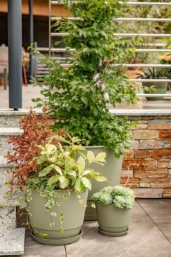 Hot EDA Soucoupe vert kaki pour pot Poetic Joy 35 - Ø 26,6 x H 3,4 cm