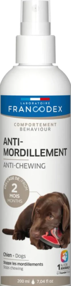 Hot FRANCODEX Spray anti-mordillement pour chiot et chien - 200 ml