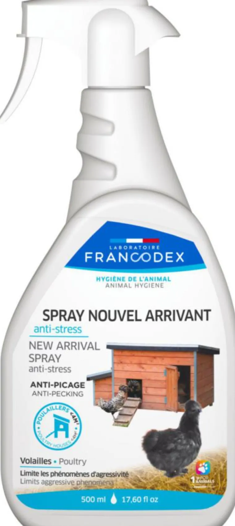Best FRANCODEX Spray nouvel arrivant anti-stress dans la basse cour - 500 ml