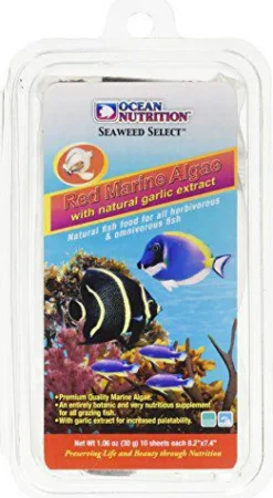 Clearance AS AQUA Supplément nutritif algues marines rouges pour poissons d'aquarium Océan Nutrition - 20 g