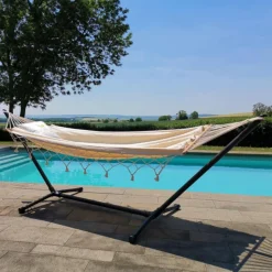 JOBEK Support Advant pour hamac 120 anthracite en métal