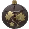 Best Suspension boule décorative nature coloris marron en verre - Ø 7 cm