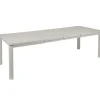 New FERMOB Table avec rallonges coloris gris en acier Oléron - 82 x 82 x 74 cm