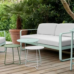 Discount FERMOB Table basse cocotte coloris blanc coton de 34 x 36 xcm