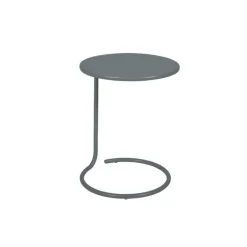 Discount FERMOB Table basse déportée coolside gris orage de Ø 42 x 53 cm