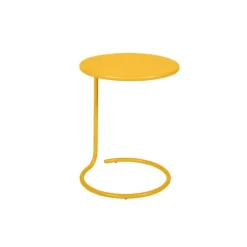 Online FERMOB Table basse déportée coolside coloris jaune en acier - 53 cm