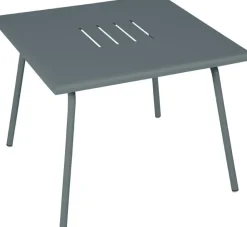 Online FERMOB Table basse Monceau carrée coloris gris en acier - 57 x 57 cm