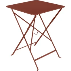 Best FERMOB Table carrée pliante Bistro en acier 57 x 57 x 74 cm