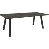 Online STERN Table coloris anthracite/ciment en aluminium Interno - 220 x 100 cm