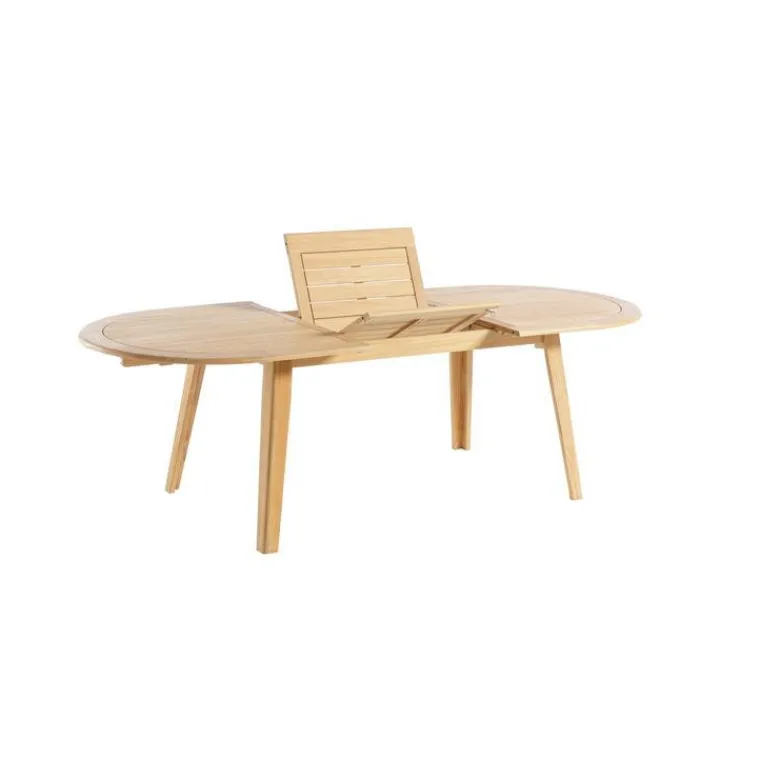 Sale Table coloris beige en teck - 180 x 240 x 100 cm