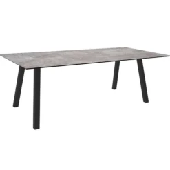Best STERN Table coloris gris en aluminium Interno - 220 x 100 cm