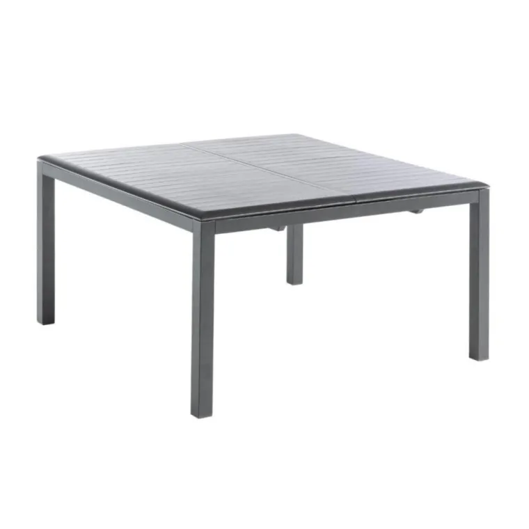 Outlet Table coloris noir en aluminium Caméline II Proloisirs - 140 x 140 x 200 cm