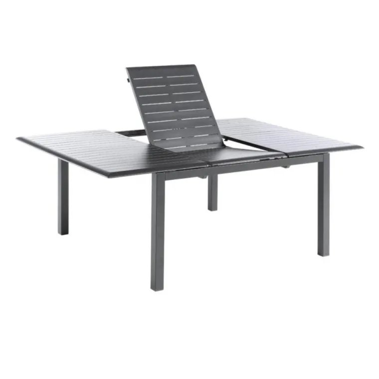 Outlet Table coloris noir en aluminium Caméline II Proloisirs - 140 x 140 x 200 cm