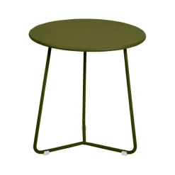 Hot FERMOB Table d'appoint Cocotte coloris vert en acier - Ø 34 x 36 cm