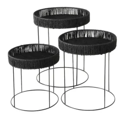 Sale Table d'appoint coloris noir en métal Elo - Ø 40 cm