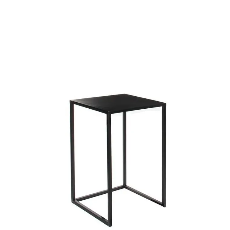 Hot Table en métal noir Ø30xH.48,5 cm