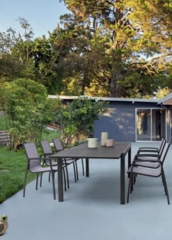 New Table extensible anthracite BIZZOTTO HILDE - 200/300x100 cm