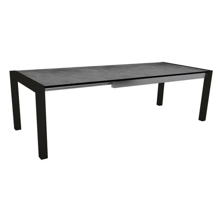 Best STERN Table extérieure coloris gris en aluminium - 174 x 214 x 254 x 90 cm