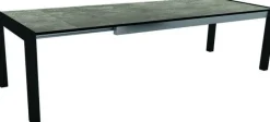 Hot STERN Table extérieure extensible en aluminum HPL - 174 x (214/254) x 90 x 7 cm