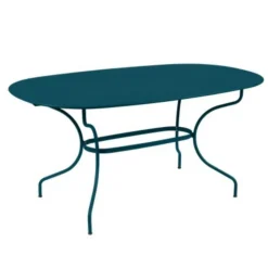 Clearance FERMOB Table ovale en acier Opéra - 160 x 90 x 74 cm