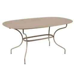 Clearance FERMOB Table ovale en acier Opéra - 160 x 90 x 74 cm