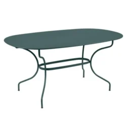 Clearance FERMOB Table ovale en acier Opéra - 160 x 90 x 74 cm