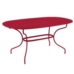 Clearance FERMOB Table ovale en acier Opéra - 160 x 90 x 74 cm